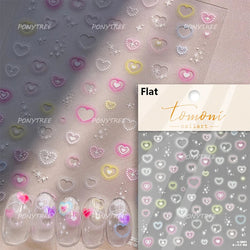 Gird Lace Bowknot Love Heart Flower Fabric Printing Frame Bow Tie Rococo Pattern Daisy Tender Nail Art Stickers Manicure Decals (ONLINE ORDER ONLY)