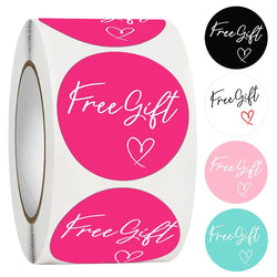 500/pcs Wholesale 5 Color Thank You Stickers Free Gift Gift Box Packaging Decorative Self-adhesive Label Stationarty (ONLINE ORDER ONLY)