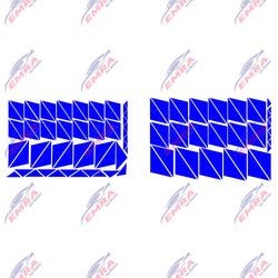 102PCS Angular Shape Sticker For Car Accessories Decoration Side Camouflage Kit Wrap Camo Tuning Styling Waterproof Vinyl Decals (ONLINE ORDER ONLY)
