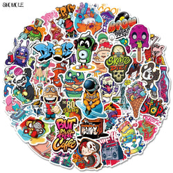 Cartoon Graffiti Stickers Waterproof Decals for Car, Skateboard, Laptop (Online Order Only)