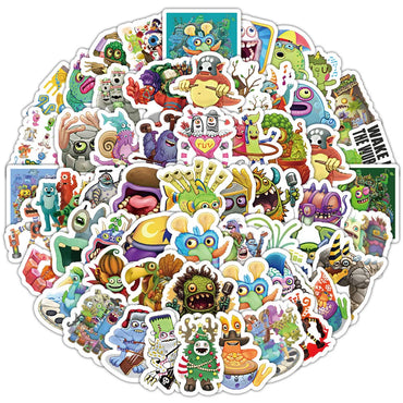 10/30/50/100pcs Game My Singing Monster Anime Stickers Decals Laptop Phone Notebook Guitar Skateboard Cool Waterproof Sticker (ONLINE ORDER ONLY)