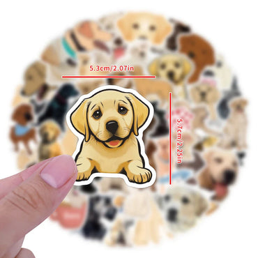 10/30/60PCS Cartoon Animal Labrador Stickers Cute Dog Decals For Skateboard Suitcase Fridge Guitar Bike Phone Car DIY Toys Gift (ONLINE ORDER ONLY)