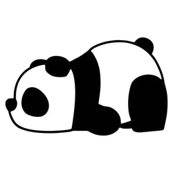 Cute Panda Car Stickers Vinyl Creative Decal Occlusion Scratch Refrigerator Air Conditioner Car Accessories (Online Order Only)