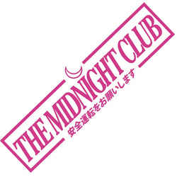 JDM The Midnight Car Sticker Windshield Banner Night Run Sport Competition Style Waterproof Sunscreen Decorative Vinyl Decals (ONLINE ORDER ONLY)