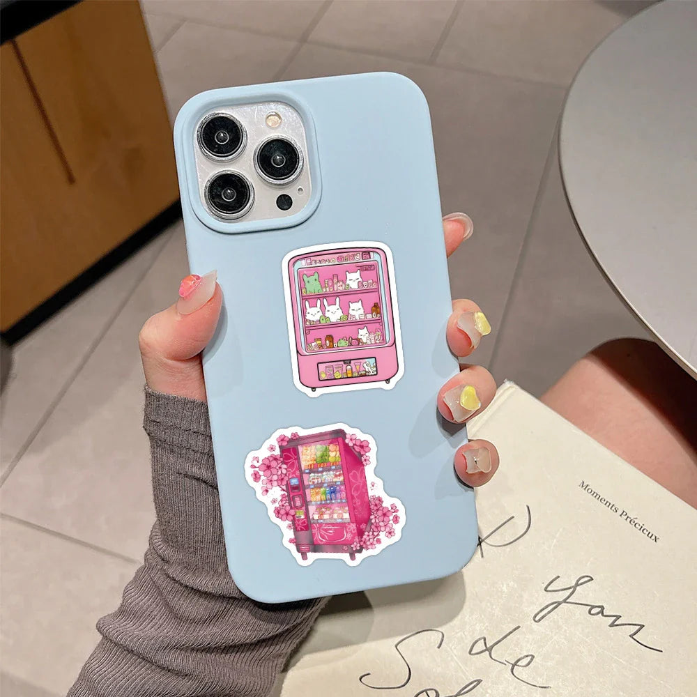 10/30/50pcs Cartoon Vending Machine Anime Stickers Laptop Motorcycle Phone Car Skateboard Motorcycle Waterproof Sticker Decals (ONLINE ORDER ONLY)