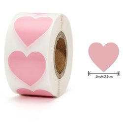 500pcs/roll Love Valentine's Day Stickers Seal Stickers Red Glowing Glitter Heart Gift Decoration Lables Stationery Sticker (ONLINE ORDER ONLY)