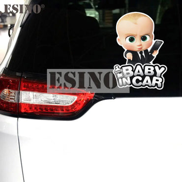 Car Styling Funny Lovely Cartoon Cool Boy Baby in Car Decorative Whole Body Sticker Car Accessories Styling Decal Vinyl (Online Order Only)