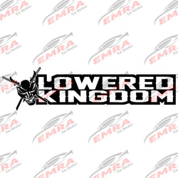 Japanese Anime Text Lowered Kingdom for Car Sticker Decoration Windshield Banner JDM External Accessories Waterproof Vinyl Decal (ONLINE ORDER ONLY)