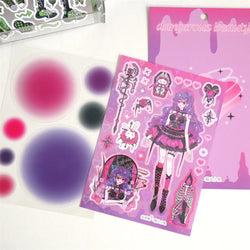 Cute Butterfly Fairy Series Sticker Girl Scrapbooking Hand Account Stickers Korean ins Idol Card DIY Deco Material Stationery (ONLINE ORDER ONLY)