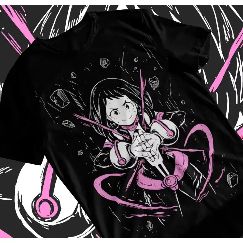 Ochaco Uraraka T-Shirt: 2025 BNHA Anime Cosplay Soft Tee (ONLINE ORDER ONLY)