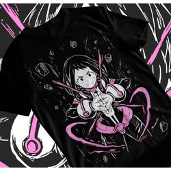 Ochaco Uraraka T-Shirt: 2025 BNHA Anime Cosplay Soft Tee (ONLINE ORDER ONLY)