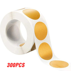 50-300pcs Silver And Gold Scratch Off Stickers Round Labels Sticker DIY Handmade For Game Scratch Sticker Labels Stationery (ONLINE ORDER ONLY)