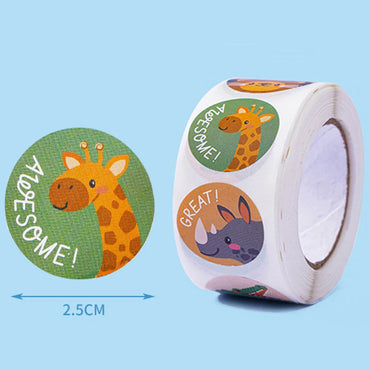 100-500pcs Reward Stickers Motivational Stickers For Kids For School Reward Students Teachers Cute Animals Stickers Labels (ONLINE ORDER ONLY)