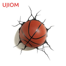 UJIOM 13cm Basketball Wall Sticker Scratch-Proof Anime Decal Funny Home Decoration (ONLINE ORDER ONLY)