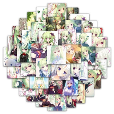 59pcs Senren*Banka Anime Stickers for Luggage, Water Cup, Phone, Laptop, Scooter, Refrigerator Decoration (Online Order Only)