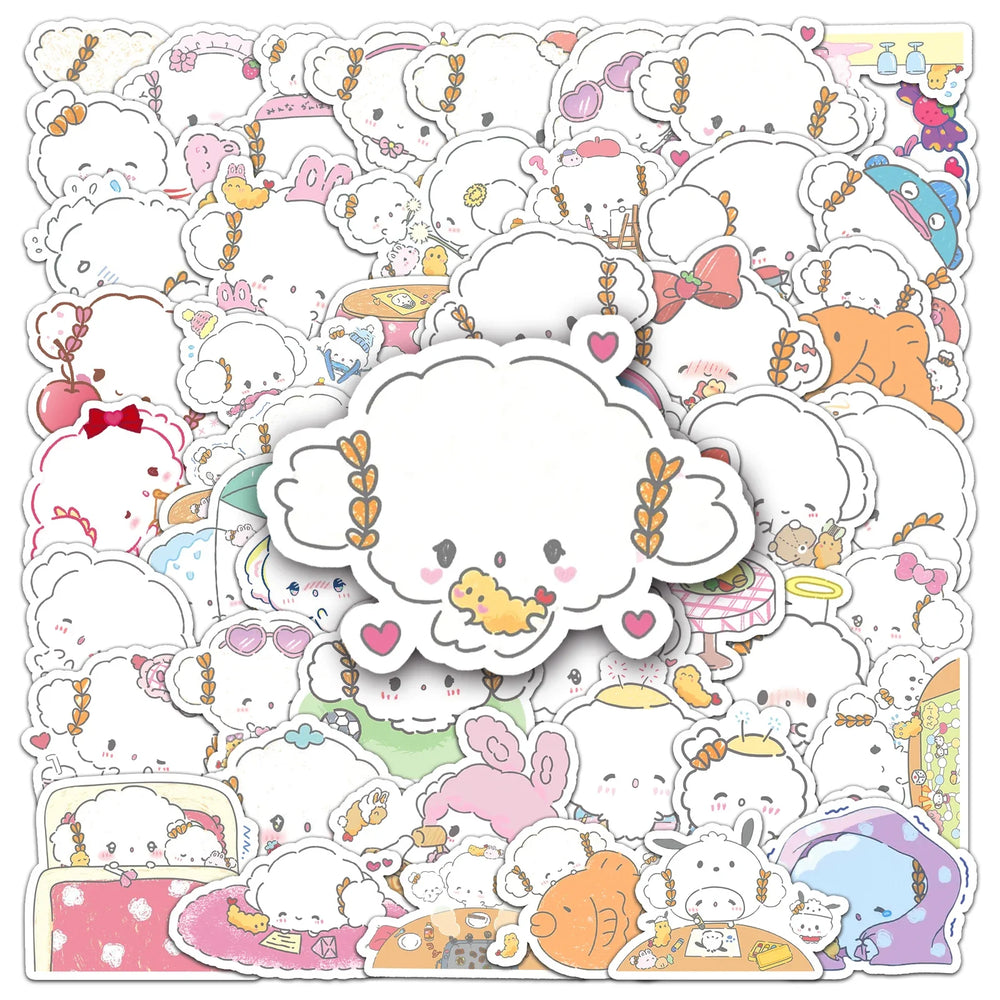 50Pcs Cute Waterproof Vinyl Stickers for Skateboard Snowboard (Online Order Only)