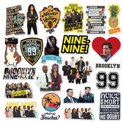50PCS TV Series Brooklyn Nine-Nine Stickers for DIY Stationery Decal Pegatina Motorcycle Skateboard Laptop Guitar Sticker (ONLINE ORDER ONLY)