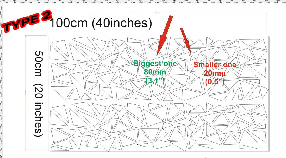 Angular Shape Sticker For Car Motorcycle Sticker Decoration Side Camouflage Kit Wrap Camo Tuning Styling Waterproof Vinyl Decals (ONLINE ORDER ONLY)