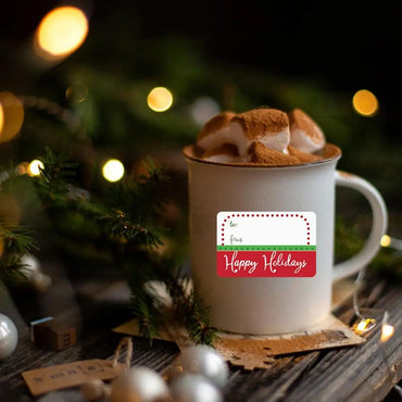 Anti-slip Xmas Kraft Name Tag Premium Christmas Gift Sticker Labels Self-adhesive Anti-slip Kraft Name for Present for Festive (ONLINE ORDER ONLY)