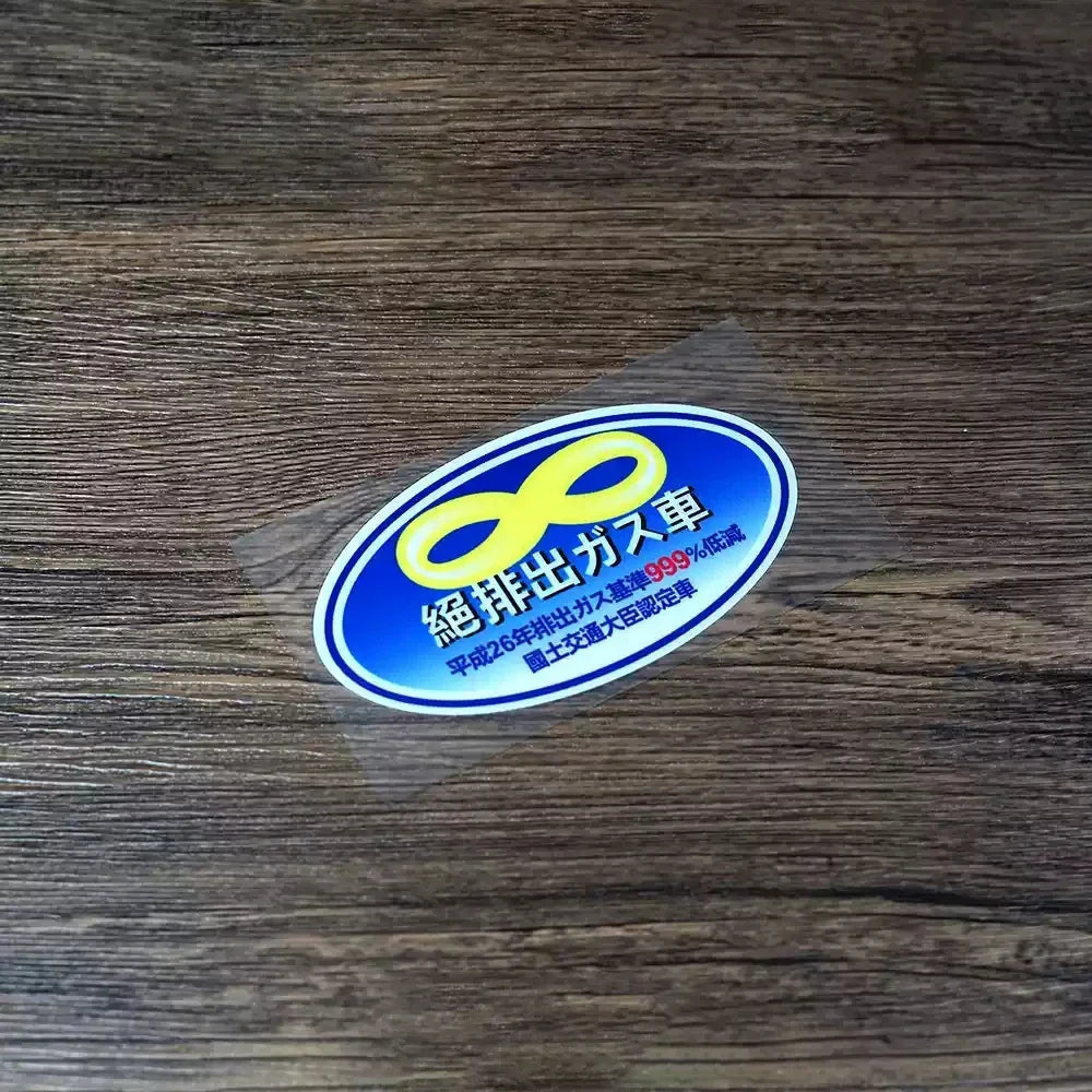 Car Styling Stickers Environmental Protection JDM Japanese Automotive Emission Standard Decal Auto Window Applique Window Tape (ONLINE ORDER ONLY)