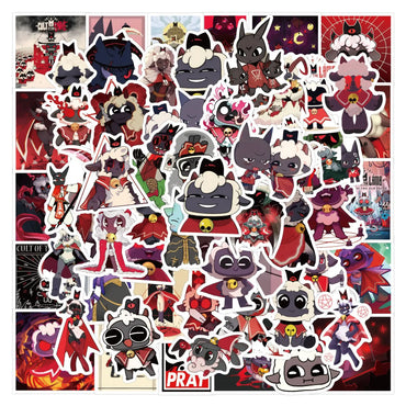 10/30/60/120PCS Cult of The Lamb Stickers Funny Game Decals Scrapbook Luggage Laptop Guitar Bike Skateboard Cartoon Sticker Toy (ONLINE ORDER ONLY)