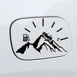 Truck Fuel Mountain Full Gas Gauge Sticker for Car Fuel Tank Cap Door Decoration Automotive Supplies Stickers PVC Vinyl Decals (ONLINE ORDER ONLY)