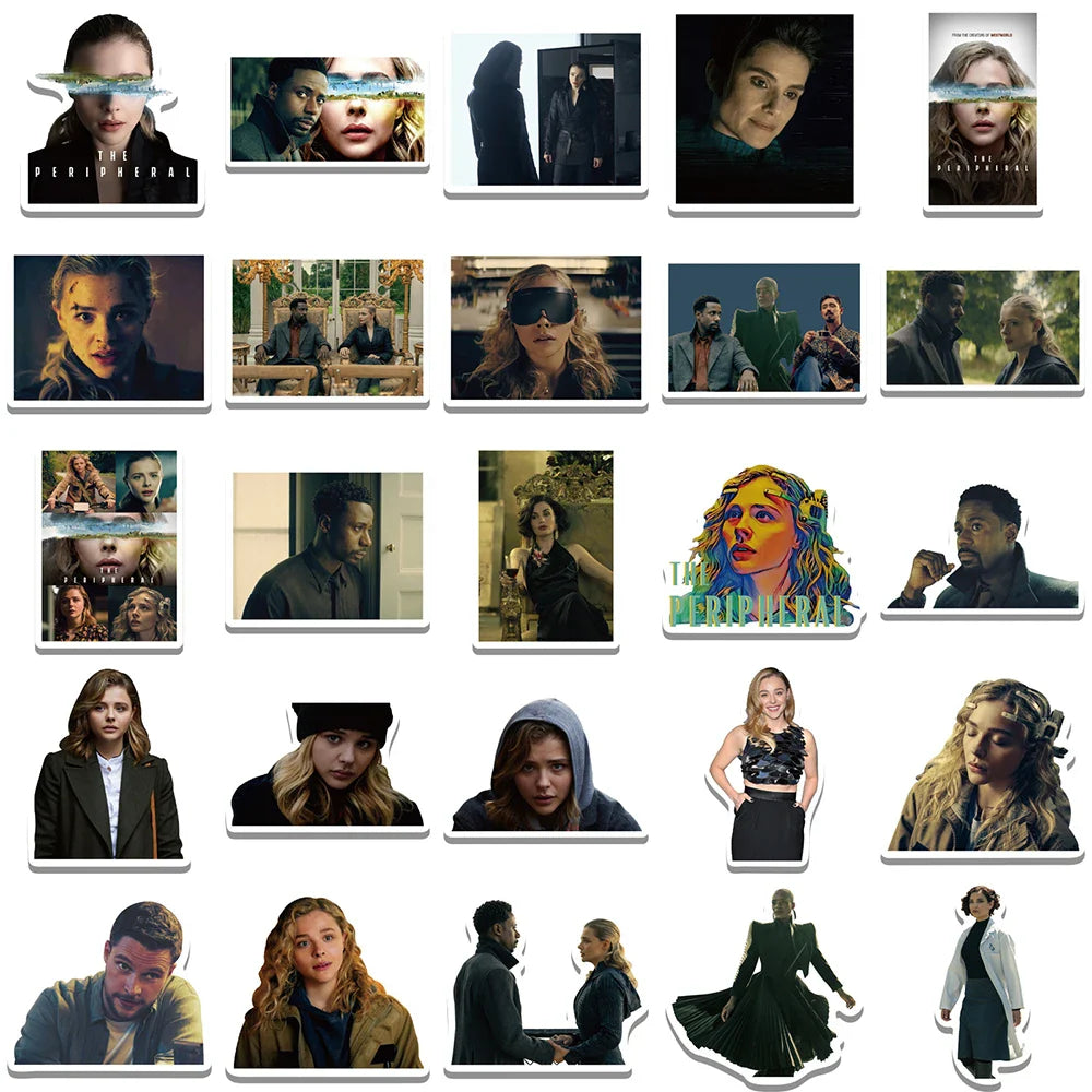 10/30/50PCS The Peripheral Horror TV Series Stickers Skateboard Phone Notebook Motorcycle Bike Cartoon Decoration Kids Toys Gift (ONLINE ORDER ONLY)
