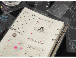 30pcs/pack Korean PET Transparent Sealing Decorative Stickers Cute Sticker for Idol Card Collage Material Journal DIY Decoration (ONLINE ORDER ONLY)