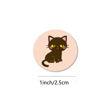 100-500pcs Love Cat Sticker Aesthetic Children's Reward Decoration Scrapbooking Stationery School Supplies for Kid (ONLINE ORDER ONLY)