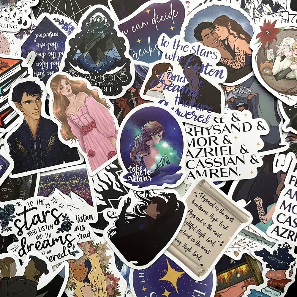 Acotar Waterproof Stickers for Water Bottle, Laptop, Skateboard, Phone, Toy - 10/60pcs (Online Order Only)
