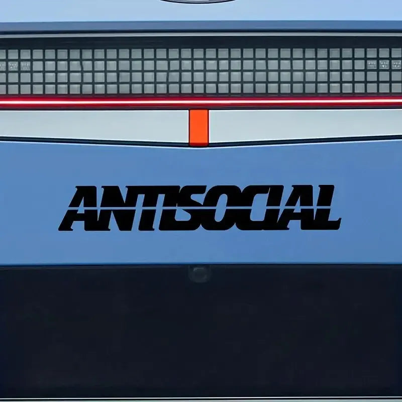 "ANTISOCIAL"Stickers,cool & funny stickers,Decoration for car truck Motorcycles  laptop (ONLINE ORDER ONLY)