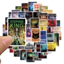10/50pcs Stephen Edwin King Horror Novel Graffiti Stickers Guitar Suitcase Skateboard Laptop Phone Waterproof Decals Sticker (ONLINE ORDER ONLY)