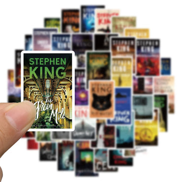10/50pcs Stephen Edwin King Horror Novel Graffiti Stickers Guitar Suitcase Skateboard Laptop Phone Waterproof Decals Sticker (ONLINE ORDER ONLY)