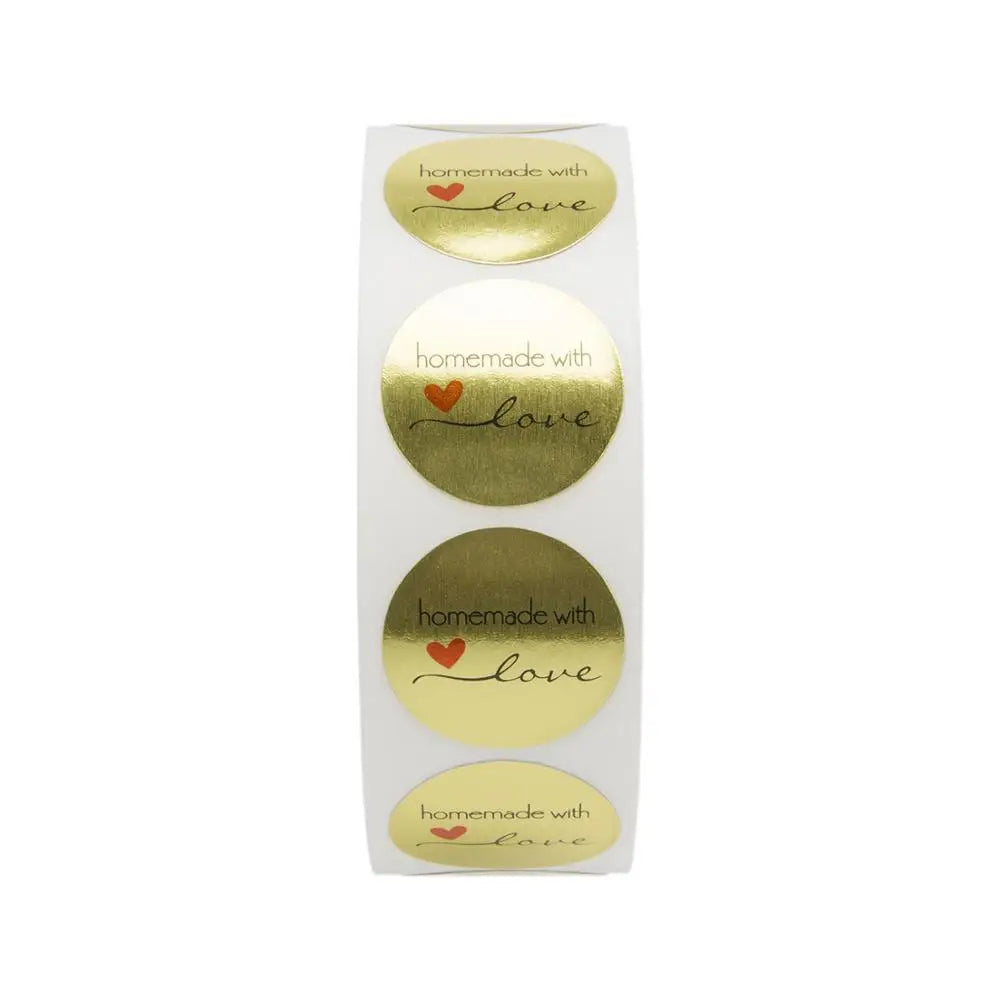 100-500pcs Golden Thank You Sticker For Parents Friends Round Style Tag Labels For Business Bag Envelope Seal Reward Gift (ONLINE ORDER ONLY)