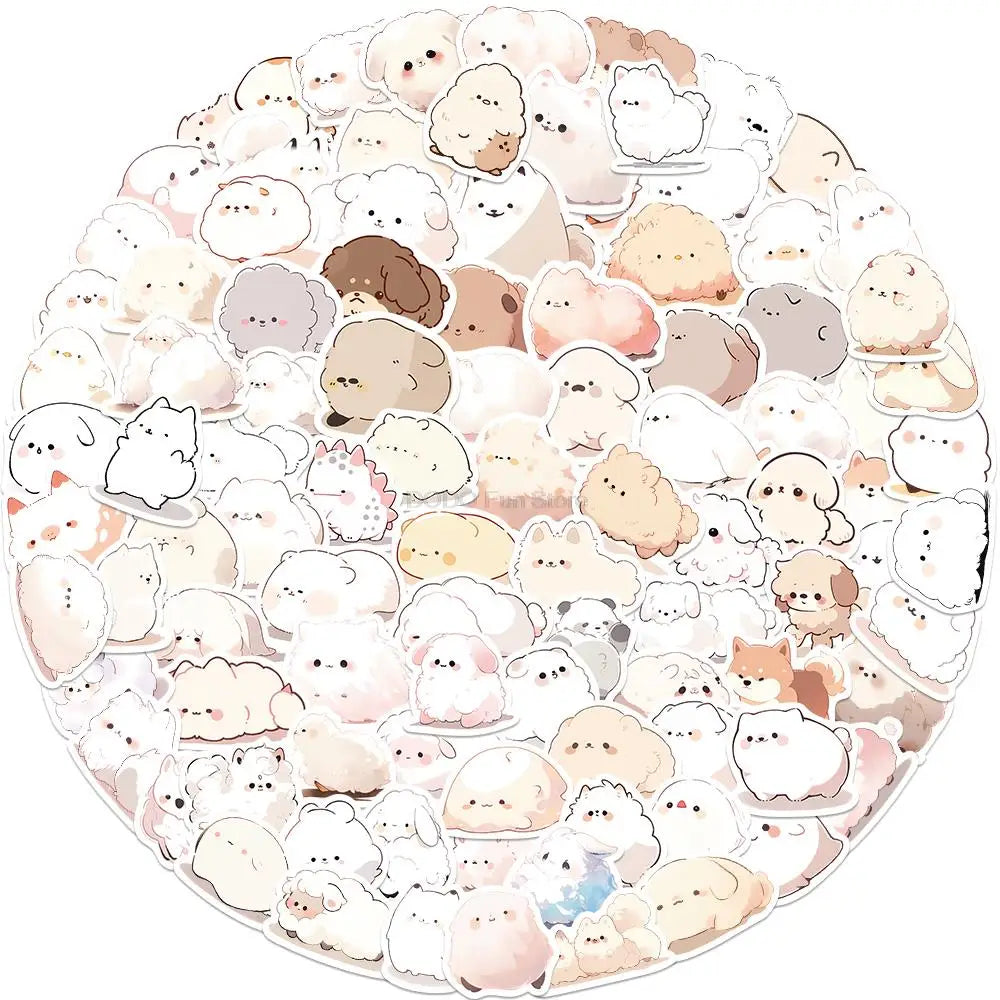 Cartoon Dog Stickers Pack for Notebook, Car, Laptop, Kids (ONLINE ORDER ONLY)