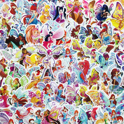 70pcs WINX CLUB Cartoon Stickers for Laptop, Phone, Water Bottle, Car, and More (Online Order Only)