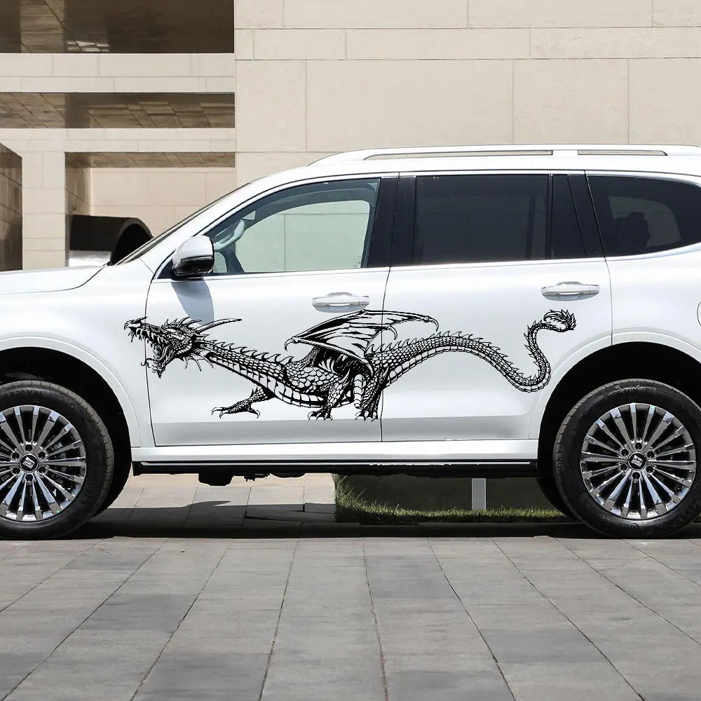 Anime Detachment Car Stickers Beasts And Dragons Picture Decoration Body  Movement Style Die Cutting Waterproof PVC Vinyl Decals (ONLINE ORDER ONLY)