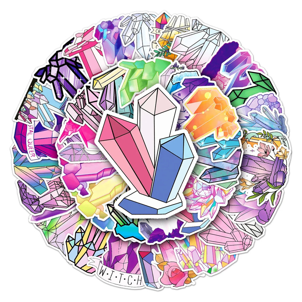 50Pcs Cute Waterproof Vinyl Stickers for Skateboard Snowboard (Online Order Only)