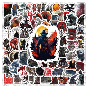 10/30/50/103PCS Bloodborne Cartoon Stickers Game Graffiti Decals Kids Toy Scrapbook Luggage Laptop Phone Car Bike Skateboard (ONLINE ORDER ONLY)