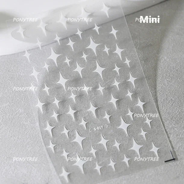 Dizzying Shell Coral Dolphin Starfish Heart Jellyfish Water Bubbles Ocean Adhesive Nail Art Decorations Stickers Manicure Decals (ONLINE ORDER ONLY)
