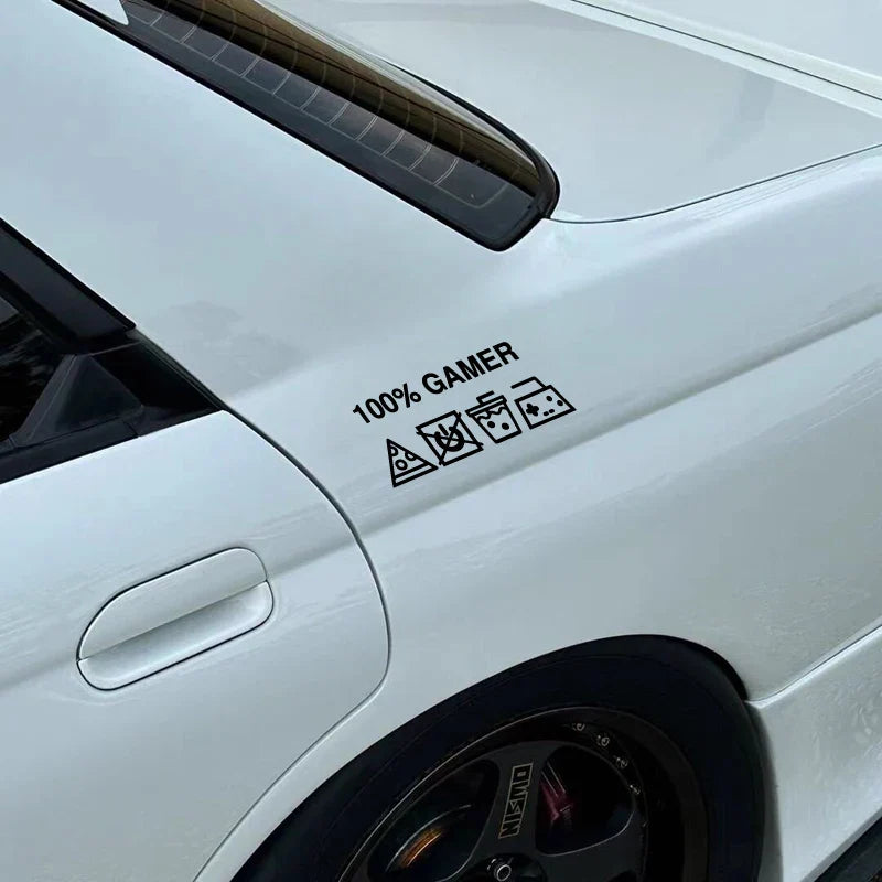 "100% GAMER"stickers,creative&funny decal  high quality sticker for cars trucks motorcycles &laptops! (ONLINE ORDER ONLY)