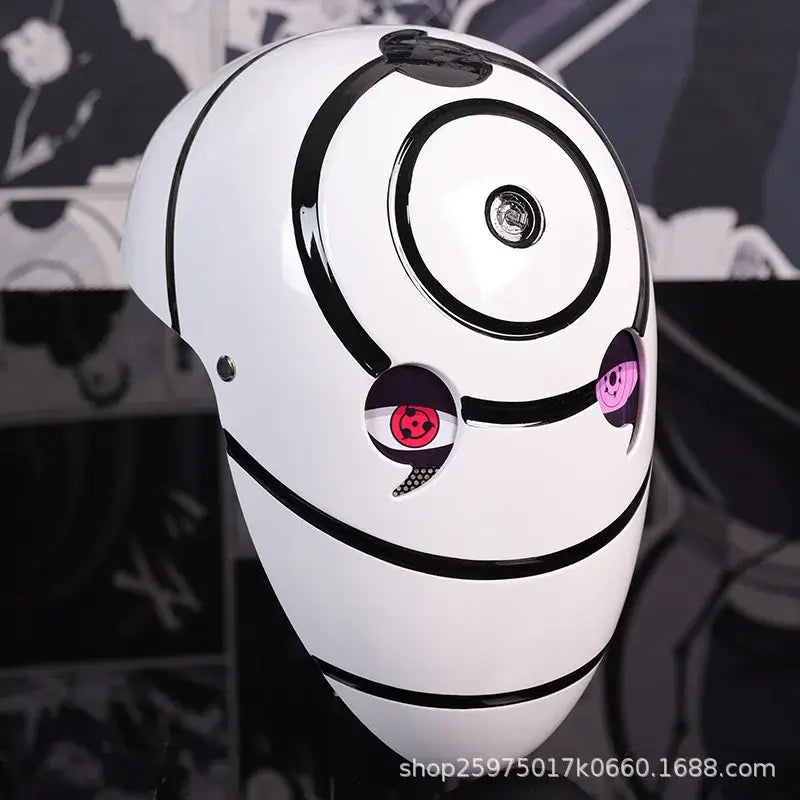 Obito Cosplay Mask: High Gloss Akatsuki Anime Prop