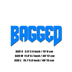 "BAGGED"decal,fashion stickers with high quality sticker for cars trucks motorcycles &laptops!For a Unique look! (ONLINE ORDER ONLY)