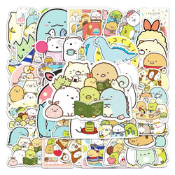50Pcs Cartoon Waterproof Vinyl Stickers for Skateboard Snowboard (Online Order Only)