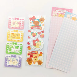 Korean INS Cute Animals Rabbit Decorative Stickers Scrapbooking DIY Album Kawaii Stationery Sticker Art Supplies Personalized (ONLINE ORDER ONLY)