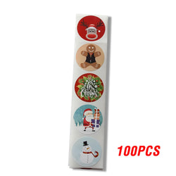100-500pcs Thank You Sticker Design Diary Christmas Sticker Gift Sealing Sticker Holiday Birthday Party Gift Decoration Label (Online Order Only)
