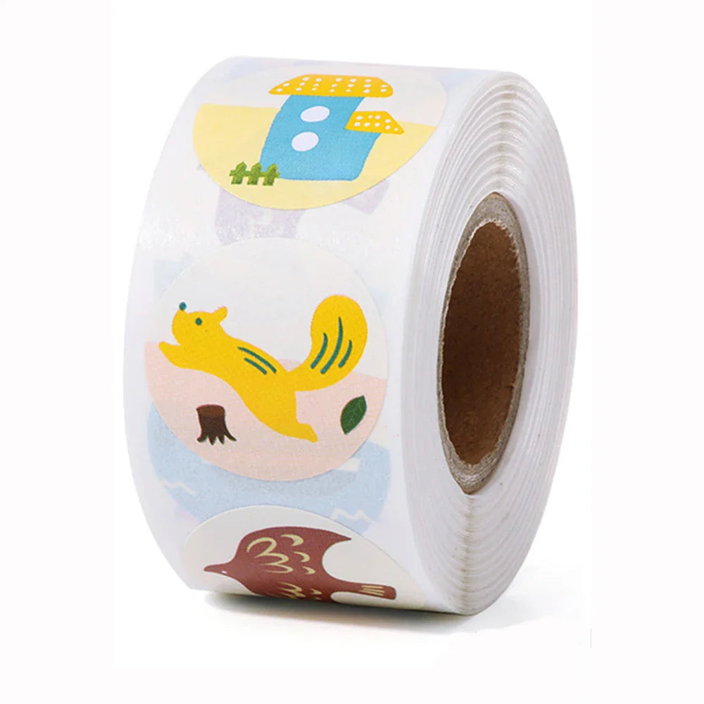 100-500pcs Reward Stickers Teachers Encourage Labels for Kid Motivational Stickers Cute Animals for Students Stationery Labels (ONLINE ORDER ONLY)
