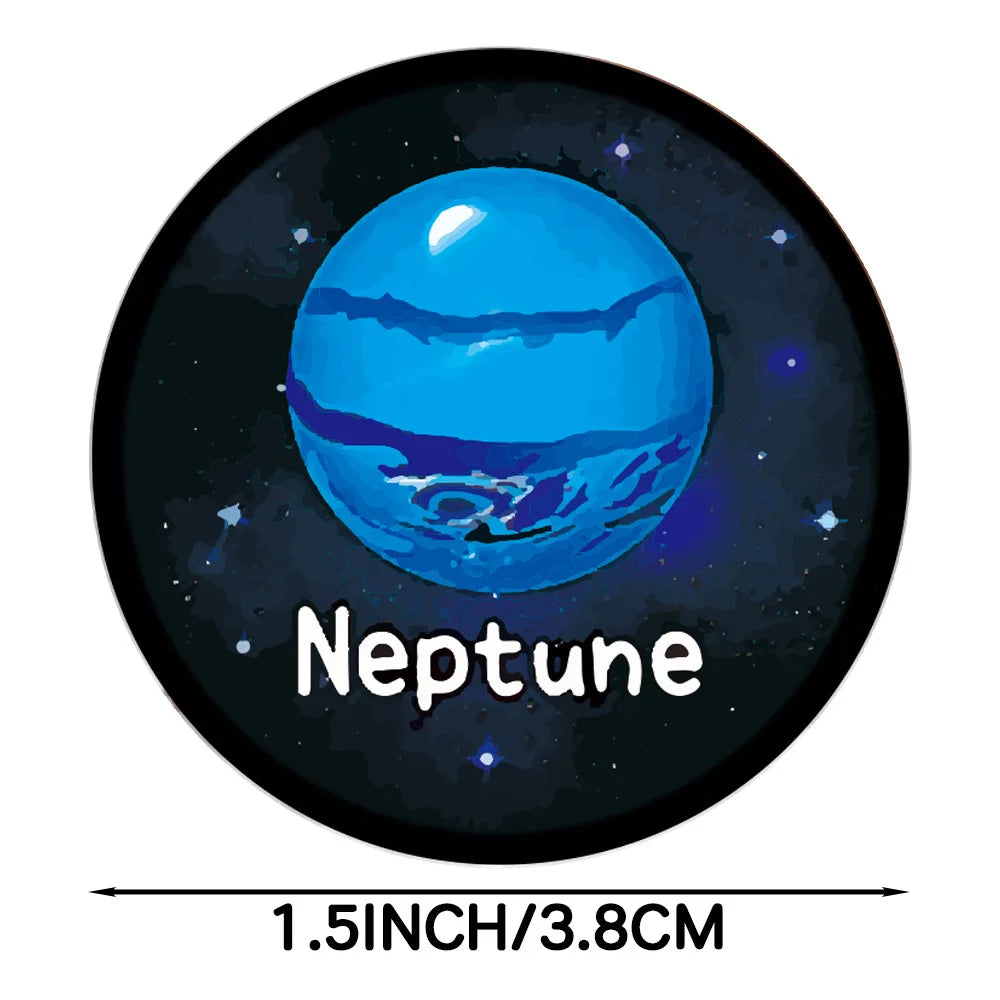 100-500 Pcs 1-1.5inch Stickers Roll Reward Student Children Enlightenment Toys Label Stationery Seal Lable Space Astronaut Star (ONLINE ORDER ONLY)
