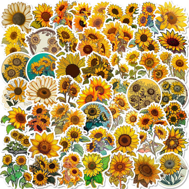 10/30/50pcs Cartoon You Are My Sunshine Sunflower Stickers Laptop Notebook Phone Suitcase Car Decoration Sticker Decals Kids Toy (Online Order Only)