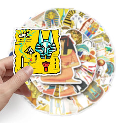 10/50pcs Egypt Pyramid Sphinx Stickers For Suitcase Skateboard Laptop Luggage Fridge Phone Car Styling DIY Decal Pegatinas (ONLINE ORDER ONLY)